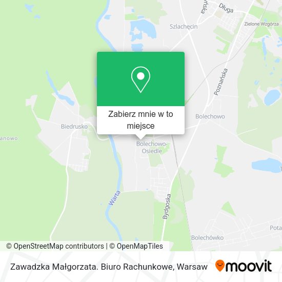 Mapa Zawadzka Małgorzata. Biuro Rachunkowe