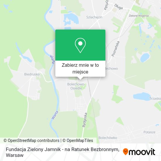 Mapa Fundacja Zielony Jamnik - na Ratunek Bezbronnym