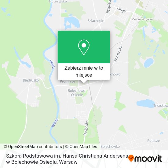 Mapa Szkoła Podstawowa im. Hansa Christiana Andersena w Bolechowie-Osiedlu