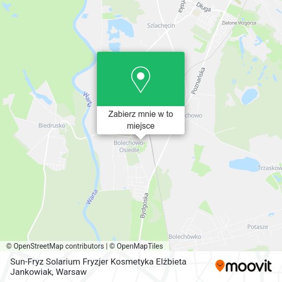 Mapa Sun-Fryz Solarium Fryzjer Kosmetyka Elżbieta Jankowiak