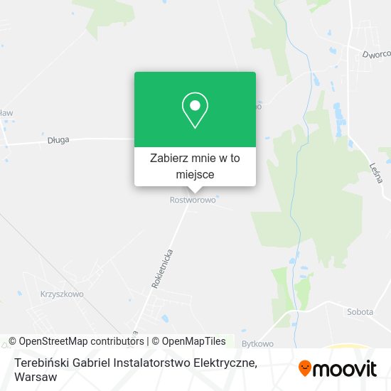 Mapa Terebiński Gabriel Instalatorstwo Elektryczne