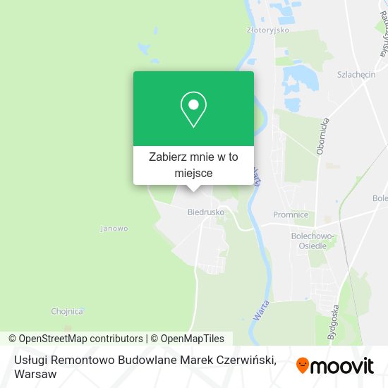 Mapa Usługi Remontowo Budowlane Marek Czerwiński