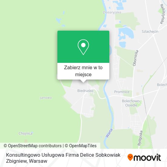 Mapa Konsultingowo Usługowa Firma Delice Sobkowiak Zbigniew