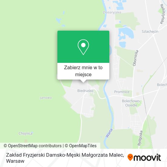 Mapa Zakład Fryzjerski Damsko-Męski Małgorzata Malec