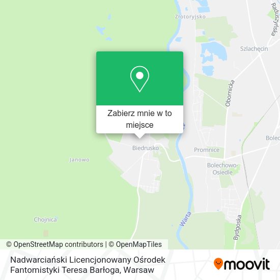 Mapa Nadwarciański Licencjonowany Ośrodek Fantomistyki Teresa Barłoga