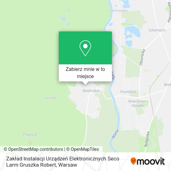 Mapa Zakład Instalacji Urządzeń Elektronicznych Seco Larm Gruszka Robert