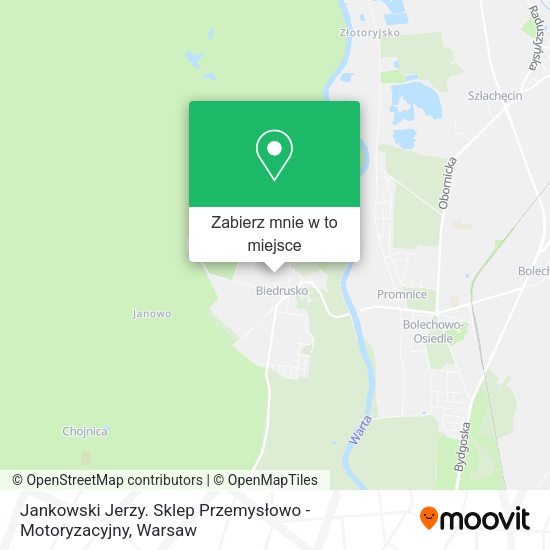 Mapa Jankowski Jerzy. Sklep Przemysłowo - Motoryzacyjny