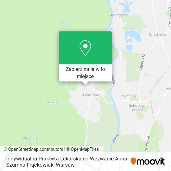 Mapa Indywidualna Praktyka Lekarska na Wezwanie Anna Szumna Frąckowiak