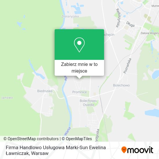 Mapa Firma Handlowo Usługowa Marki-Sun Ewelina Ławniczak