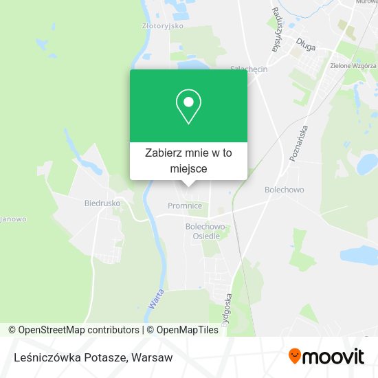 Mapa Leśniczówka Potasze