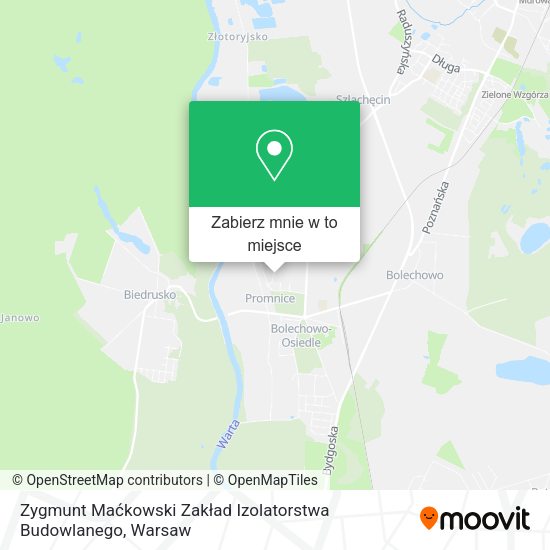 Mapa Zygmunt Maćkowski Zakład Izolatorstwa Budowlanego