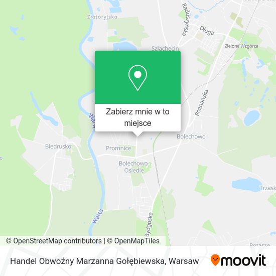 Mapa Handel Obwoźny Marzanna Gołębiewska