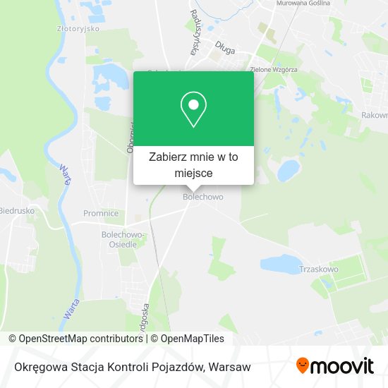 Mapa Okręgowa Stacja Kontroli Pojazdów