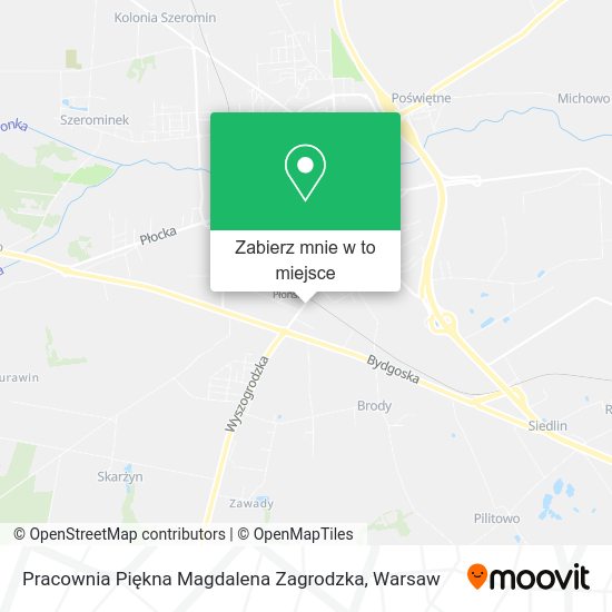 Mapa Pracownia Piękna Magdalena Zagrodzka