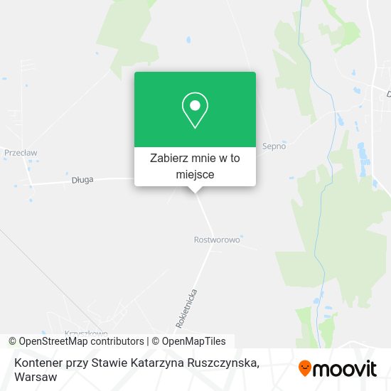 Mapa Kontener przy Stawie Katarzyna Ruszczynska