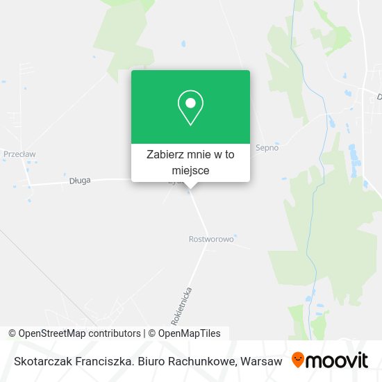 Mapa Skotarczak Franciszka. Biuro Rachunkowe