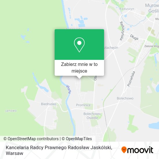 Mapa Kancelaria Radcy Prawnego Radosław Jaskólski