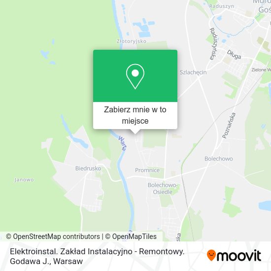 Mapa Elektroinstal. Zakład Instalacyjno - Remontowy. Godawa J.