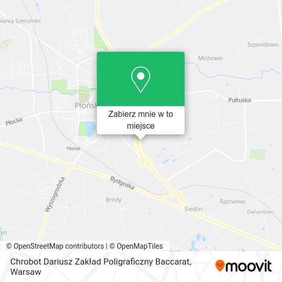 Mapa Chrobot Dariusz Zakład Poligraficzny Baccarat