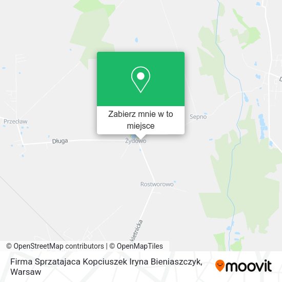 Mapa Firma Sprzatajaca Kopciuszek Iryna Bieniaszczyk