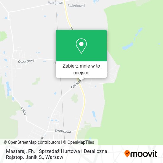 Mapa Mastaraj. Fh. . Sprzedaż Hurtowa i Detaliczna Rajstop. Janik S.