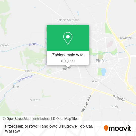 Mapa Przedsiebiorstwo Handlowo Uslugowe Top Car