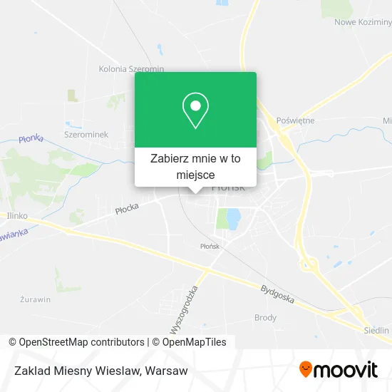 Mapa Zaklad Miesny Wieslaw