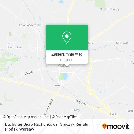 Mapa Buchalter Biuro Rachunkowe. Graczyk Renata Płońsk