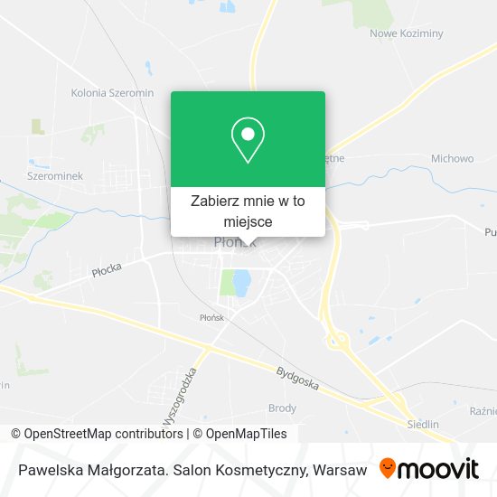 Mapa Pawelska Małgorzata. Salon Kosmetyczny