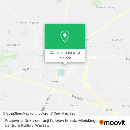 Mapa Pracownia Dokumentacji Dziejów Miasta Miejskiego Centrum Kultury