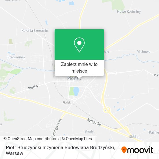 Mapa Piotr Brudzyński Inżynieria Budowlana Brudzyński