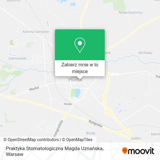 Mapa Praktyka Stomatologiczna Magda Uznańska