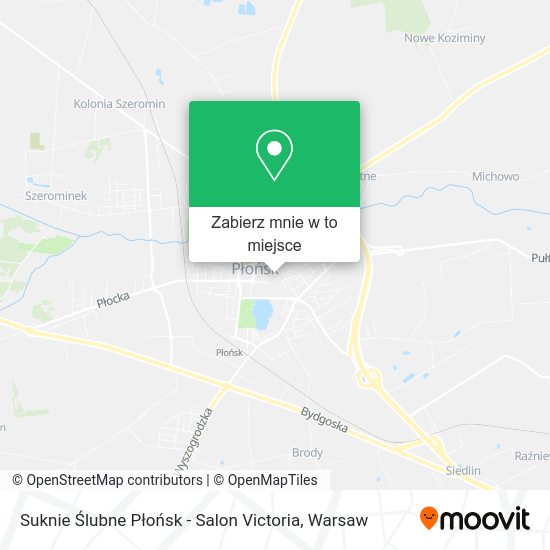 Mapa Suknie Ślubne Płońsk - Salon Victoria