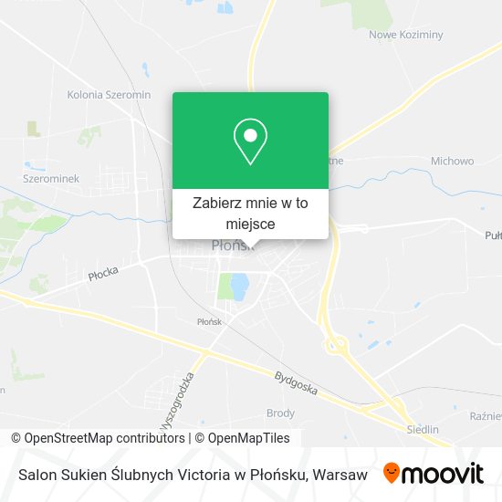 Mapa Salon Sukien Ślubnych Victoria w Płońsku