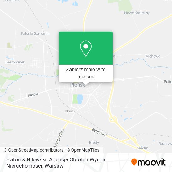 Mapa Eviton & Gilewski. Agencja Obrotu i Wycen Nieruchomości