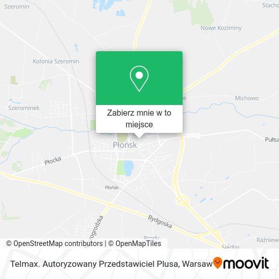 Mapa Telmax. Autoryzowany Przedstawiciel Plusa