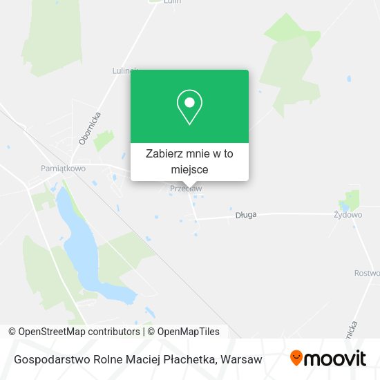 Mapa Gospodarstwo Rolne Maciej Płachetka