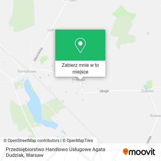 Mapa Przedsiębiorstwo Handlowo Usługowe Agata Dudziak