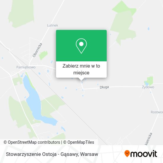 Mapa Stowarzyszenie Ostoja - Gąsawy