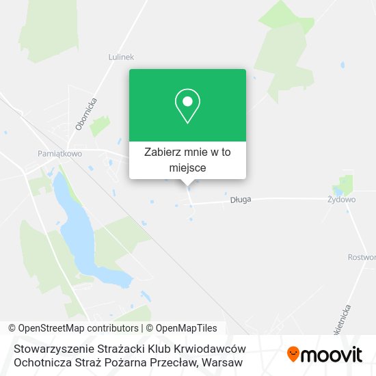 Mapa Stowarzyszenie Strażacki Klub Krwiodawców Ochotnicza Straż Pożarna Przecław