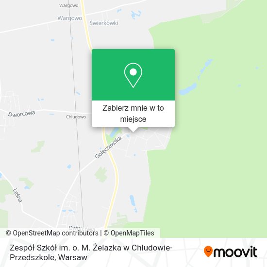 Mapa Zespół Szkół im. o. M. Żelazka w Chludowie-Przedszkole