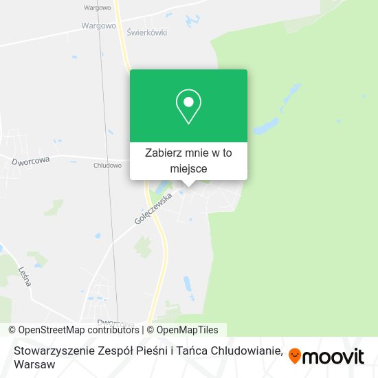 Mapa Stowarzyszenie Zespół Pieśni i Tańca Chludowianie