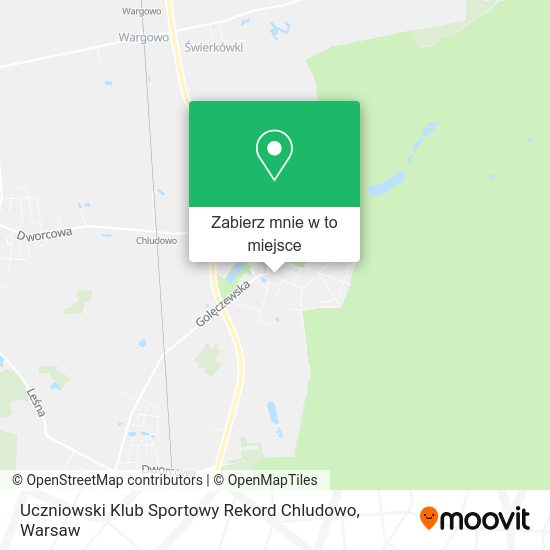 Mapa Uczniowski Klub Sportowy Rekord Chludowo