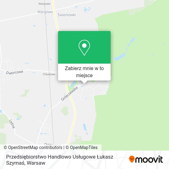 Mapa Przedsiębiorstwo Handlowo Usługowe Łukasz Szymaś