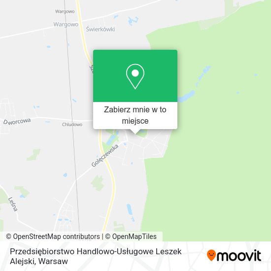 Mapa Przedsiębiorstwo Handlowo-Usługowe Leszek Alejski