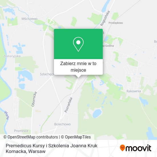 Mapa Premedicus Kursy i Szkolenia Joanna Kruk Kornacka