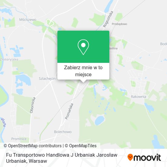 Mapa Fu Transportowo Handlowa J Urbaniak Jarosław Urbaniak