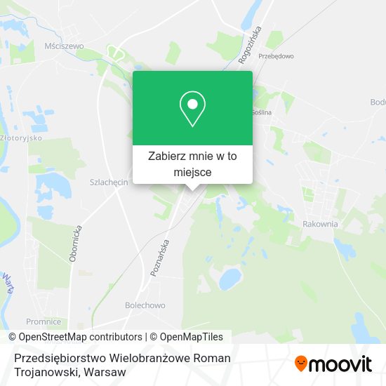 Mapa Przedsiębiorstwo Wielobranżowe Roman Trojanowski