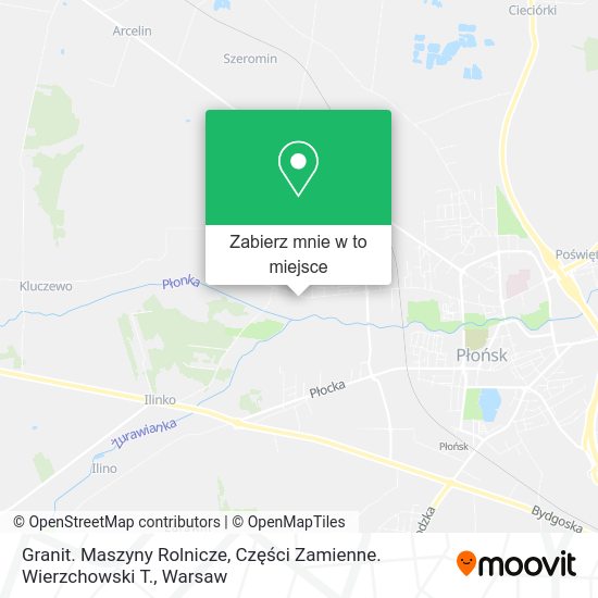 Mapa Granit. Maszyny Rolnicze, Części Zamienne. Wierzchowski T.