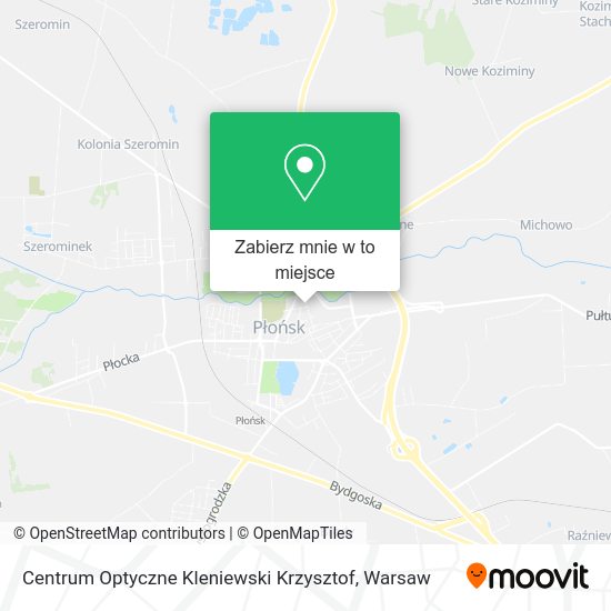 Mapa Centrum Optyczne Kleniewski Krzysztof